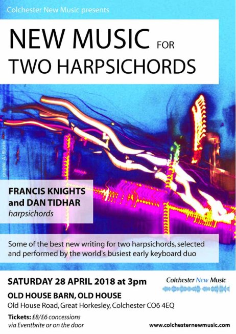 New music for two harpsichords 2018